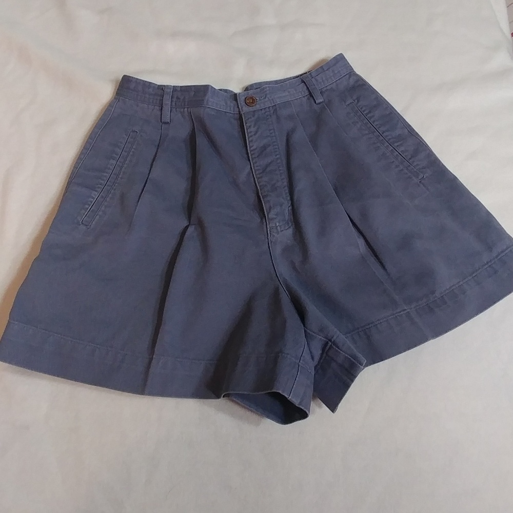Ojai blue pleated shorts